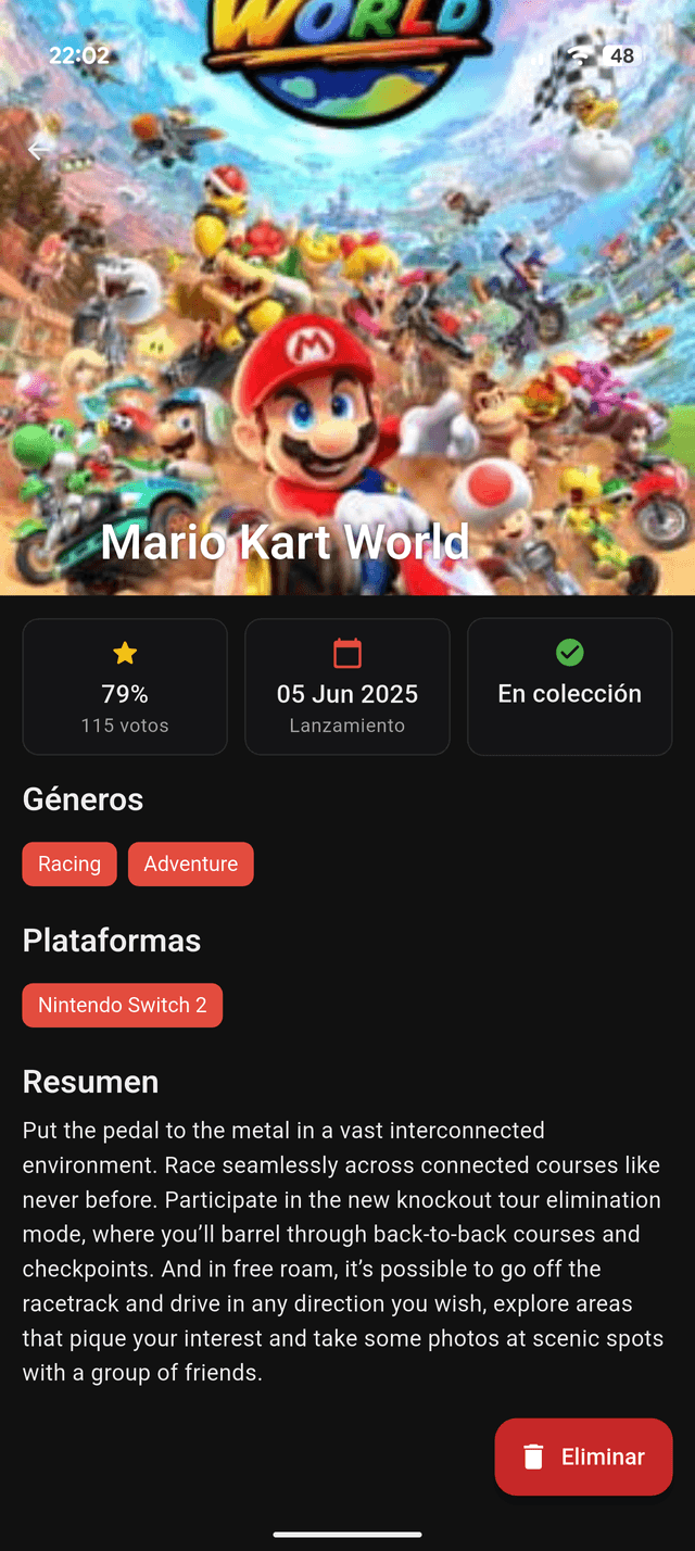 All info about a game